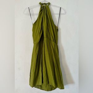 H&M Halterneck Dress - Olive